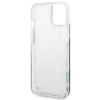 Etui Guess Flower Liquid Glitter na iPhone 14 - niebieskie