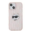 Etui Karl Lagerfeld IML Choupette Head & Monogram na iPhone 13 - różowe
