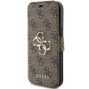 Etui Guess 4G Metal Logo na iPhone 15 / 14 / 13 - brązowe