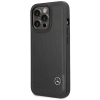 Etui Mercedes Leather Wave Patern na iPhone 14 Pro Max - czarne