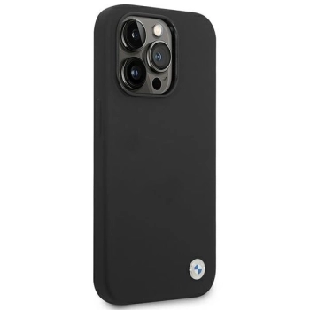 Etui BMW Silicone Metal Logo na iPhone 14 Pro - czarne