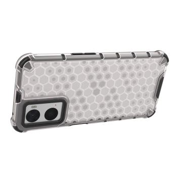 Honeycomb etui pancerny pokrowiec z żelową ramką Oppo A76 / Oppo A36 / Realme 9i czarny