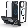 Etui ESR Armor Tough Kickstand Halolock z MagSafe na iPhone 15 - przezroczysto-czarne