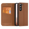 Dux Ducis Skin X2 etui Samsung Galaxy S23 pokrowiec z klapką portfel podstawka brązowe