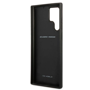 Etui Ferrari On Track Real Carbon na Samsung Galaxy S22 Ultra - czarne