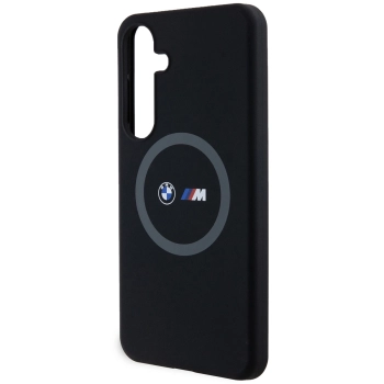 Etui BMW M Silicone Printed Ring MagSafe na Samsung Galaxy S24+ - czarne