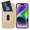 iCarer CE Premium Leather Folio Case skórzane etui iPhone 14 z klapką magnetyczne MagSafe czarny (WMI14220713-BK)