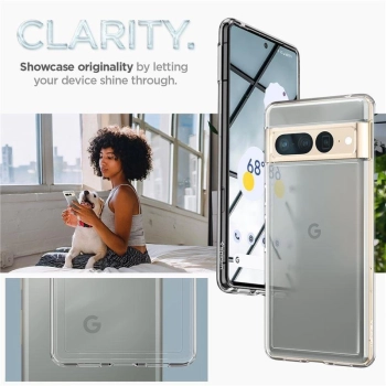 Etui Spigen Ultra Hybrid na Google Pixel 7 Pro - przezroczyste