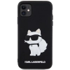 Etui Karl Lagerfeld Rubber Choupette 3D na iPhone 11 / Xr - czarne
