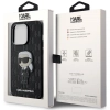 Etui Karl Lagerfeld Saffiano Monogram Ikonik na iPhone 14 Pro - czarne