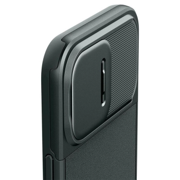 Etui Spigen Optik Armor Mag z MagSafe na iPhone 15 Pro - ciemnozielone
