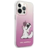 Etui Karl Lagerfeld Choupette Fun na iPhone 14 Pro Max - różowe