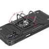 Wozinsky Ring Armor pancerne hybrydowe etui pokrowiec + magnetyczny uchwyt Samsung Galaxy M51 różowy