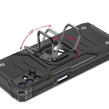 Wozinsky Ring Armor pancerne hybrydowe etui pokrowiec + magnetyczny uchwyt Samsung Galaxy M51 różowy