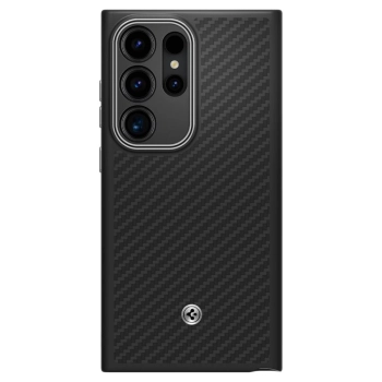 Etui Spigen Enzo Aramid na Samsung Galaxy S24 Ultra - czarny mat