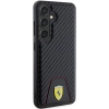 Etui Ferrari Carbon Stitched Bottom na Samsung Galaxy S24 - czarne