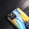 Color Glass Case etui pokrowiec nakładka ze szkła hartowanego z osłoną na aparat iPhone 11 Pro Max pattern 2