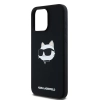Etui Karl Lagerfeld Silicone Choupette Head MagSafe na iPhone 15 Pro Max - czarne
