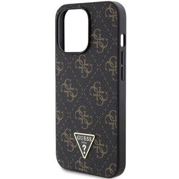 Etui Guess 4G Triangle Metal Logo na iPhone 15 Pro Max - czarne