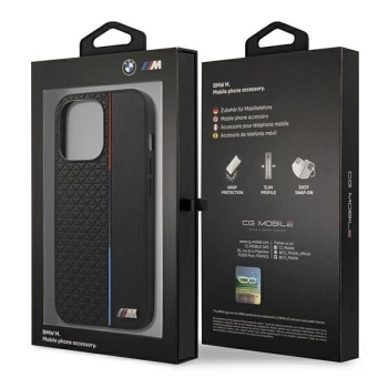 Etui BMW M Collection Triangles na iPhone 13 Pro / iPhone 13 - czarne