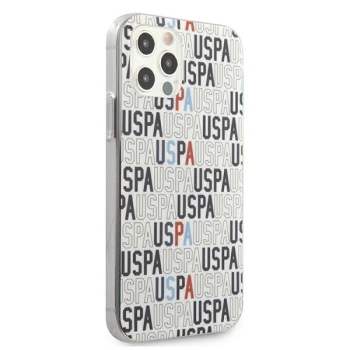 Etui U.S. Polo Assn. Logo Mania Collection na iPhone 12 Pro Max - białe