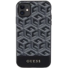 Etui Guess GCube Stripes MagSafe na iPhone 11 / Xr - czarne