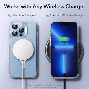 Pierścień MagSafe ESR Halolock uniwersalny - biały 2 szt.