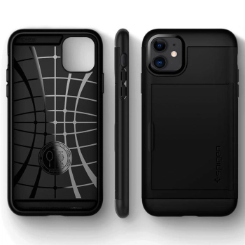 Etui Spigen Slim Armor CS na iPhone 11 - czarne