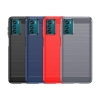 Carbon Case etui Motorola Moto G42 elastyczny silikonowy karbonowy pokrowiec czarne