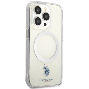 Etui U.S. Polo Assn. MagSafe Collection do iPhone 15 Pro - przezroczyste
