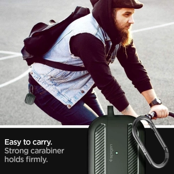 Etui Spigen Rugged Armor na Apple AirPods Pro 1 - zielone