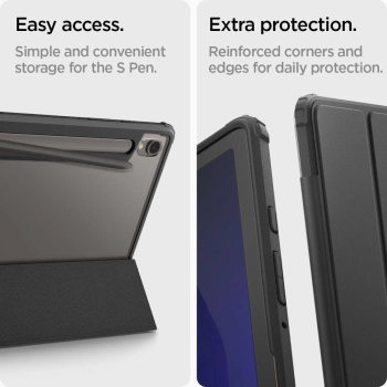 Etui Spigen Ultra Hybrid Pro na Samsung Galaxy Tab S9 11'' X710 / X716B - czarne