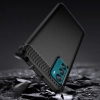 Carbon Case etui Motorola Moto G42 elastyczny silikonowy karbonowy pokrowiec czarne