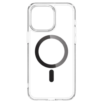 Etui Spigen Ultra Hybrid Mag z MagSafe na iPhone 15 Pro Max - szare