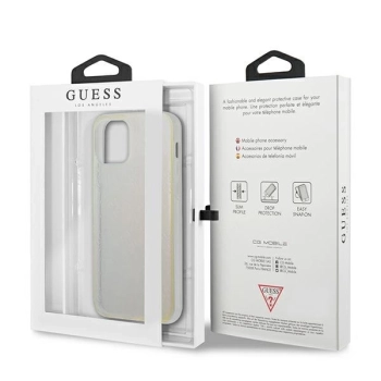 Etui Guess 4G 3D Pattern Collection na iPhone 12 / iPhone 12 Pro - opalizujące