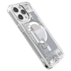 Etui Spigen Ultra Hybrid Mag z MagSafe na iPhone 15 Pro Max - białe (wzór Zero One)