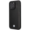 Etui BMW Leather Diamond Pattern MagSafe na iPhone 14 Pro - czarne