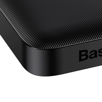 Baseus Bipow powerbank z szybkim ładowaniem 10000mAh 20W czarny (Overseas Edition) + kabel USB-A - Micro USB 0.25m czarny (PPBD050301)