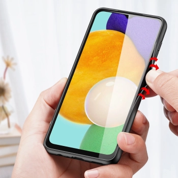 Dux Ducis Fino etui pokrowiec pokryty nylonowym materiałem Samsung Galaxy A13 5G zielony