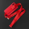 Rope case żelowe etui ze smyczą łańcuszkiem torebka smycz iPhone 13 mini ciemnozielony