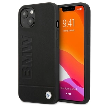 Etui BMW Signature Logo Imprint na iPhone 13 - czarne