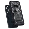 Etui Spigen Ultra Hybrid na Nothing Phone 2A - ciemnoszare (wzór Zero One)