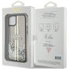 Etui Guess Liquid Glitter Gold Stripes na iPhone 15 / 14 / 13 - czarne