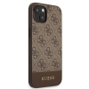 Etui Guess 4G Stripe Collection na iPhone 13 mini - brązowe