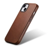 iCarer Oil Wax Premium Leather Case skórzane etui iPhone 14 magnetyczne z MagSafe brązowy (WMI14220701-RB)