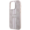 Etui Guess 4G Printed Stripes MagSafe na iPhone 15 Pro Max - różowe