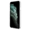 Etui Guess 4G Print MagSafe na iPhone 11 + ładowarka indukcyjna - brązowe