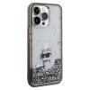Etui Karl Lagerfeld Liquid Glitter Choupette na iPhone 13 Pro / 13 - przezroczyste