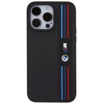Etui BMW Tricolor M Collection na iPhone 15 Pro - czarne