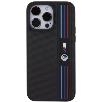 Etui BMW Tricolor M Collection na iPhone 15 Pro Max - czarne